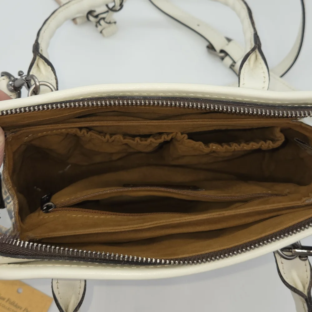 Rare Like New Patricia Nash Small Leather Paris Satchel Crossbody Terresa Wallet - Picture 10 of 16